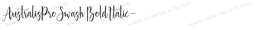 AustralisProSwash BoldItalic字体转换